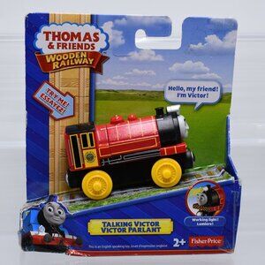 Talking Victor Fisher Price Working Light Thomas & Friends Wooden Railway 2013